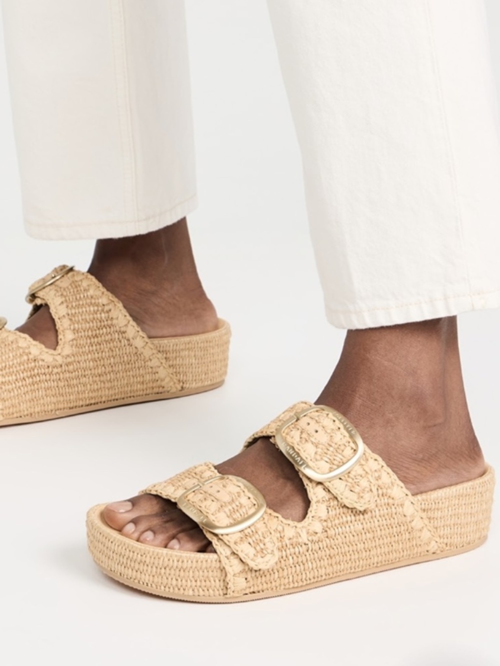 NWT Loeffler Randall Theo Two Band Sandals, size 7.5